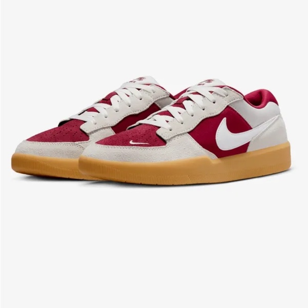Nike SB Maroon and White Sneakers